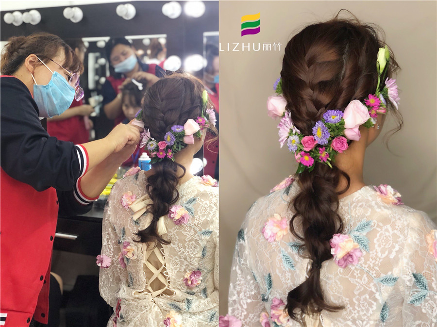 南寧化妝課堂：“鮮花”編發(fā)，做美美的鮮花新娘