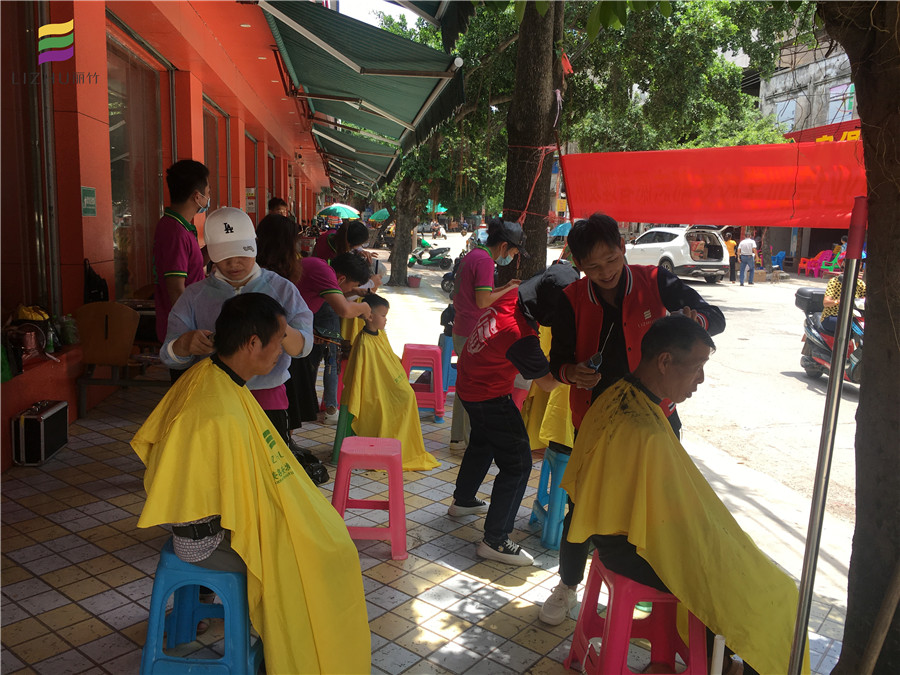 長塘，六景，巒城，中共麗竹美發(fā)隊來啦