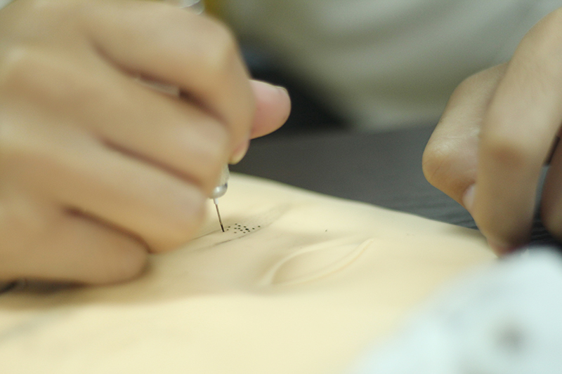 紋繡在假皮練習(xí)的技巧，南寧專業(yè)紋繡給你支招