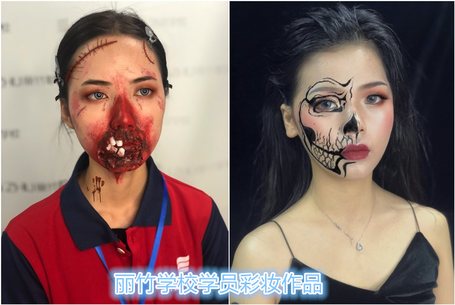 廣西專業(yè)化妝學(xué)校學(xué)員創(chuàng)意妝容作品欣賞