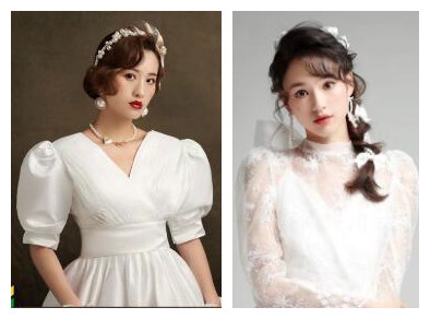 用韓式新娘造型作品，展示廣西化妝學校哪家口碑好