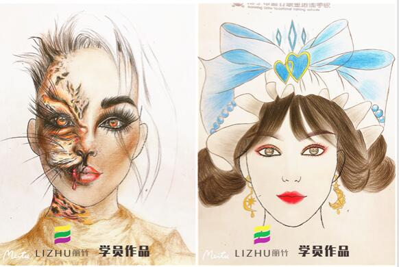 紙妝美人圖，實力演繹廣西學化妝哪家好
