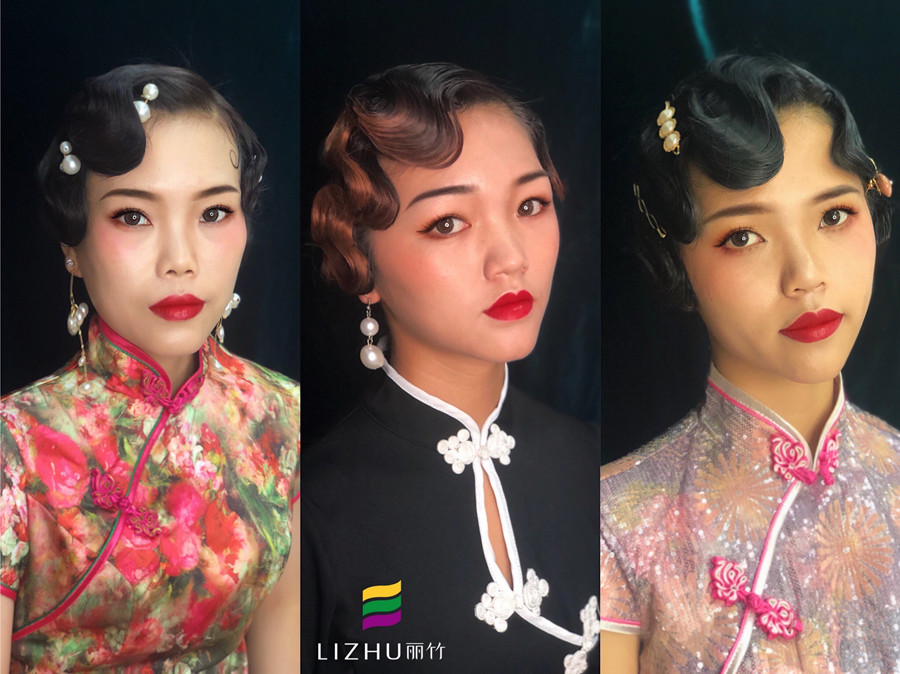 旗袍民國(guó)風(fēng)造型，告訴你南寧學(xué)彩妝哪家教得好