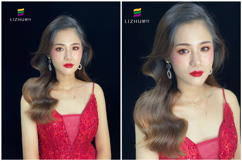 禮服造型，麗竹彩妝學(xué)校培訓(xùn)作品