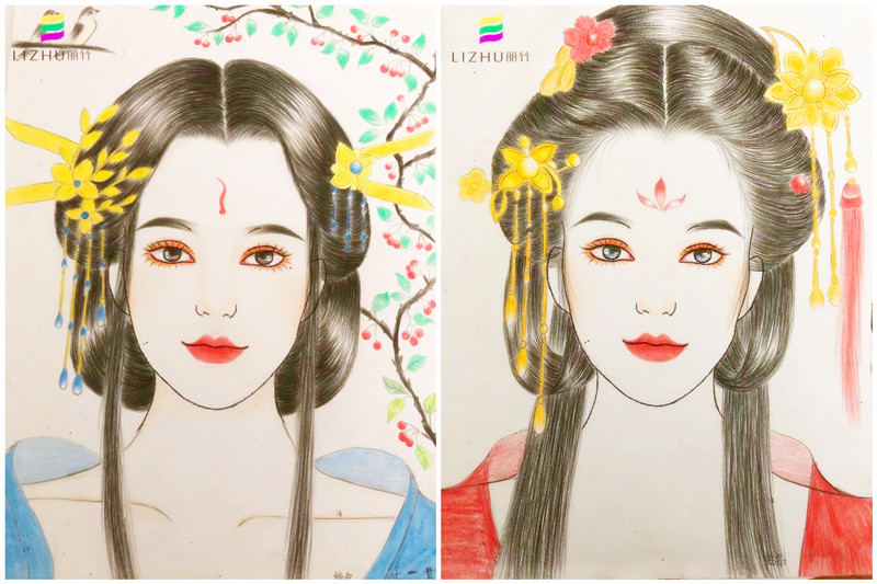 麗竹彩妝作品-紙妝美人圖