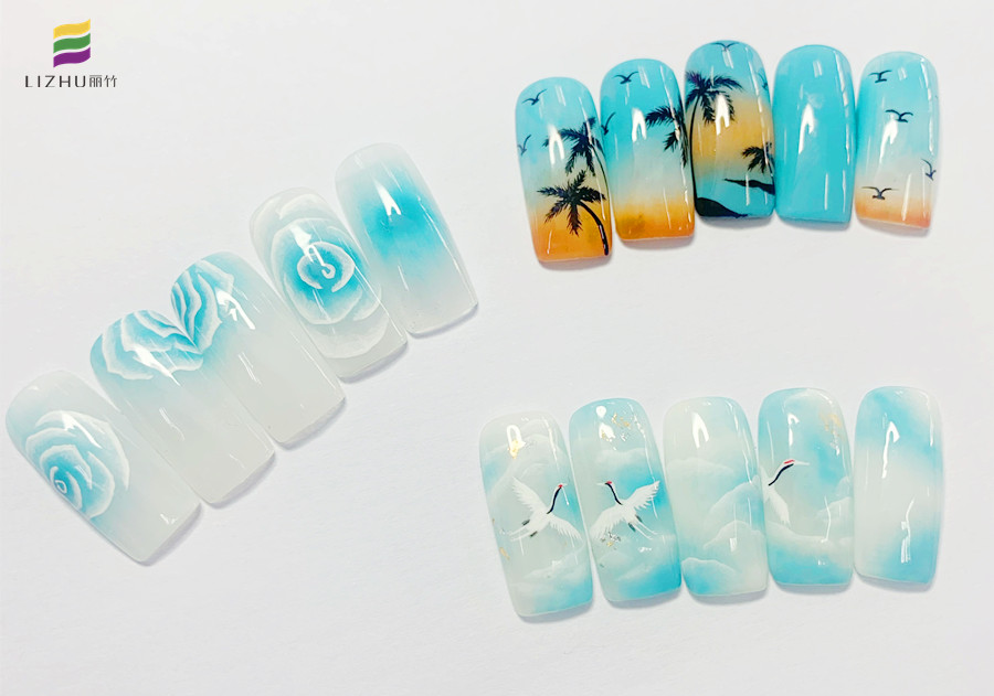 網紅美甲火爆款，麗竹美甲學校學員作品