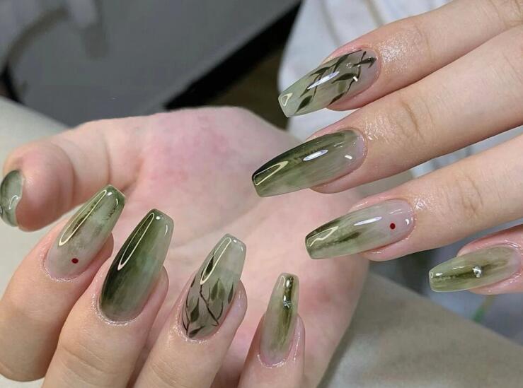 新中式美甲圖片，廣西時(shí)尚美甲學(xué)校帶你領(lǐng)略國風(fēng)文化