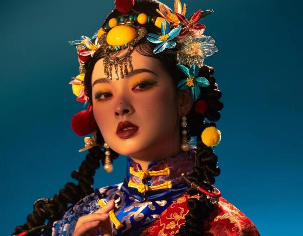 藏族少女寫(xiě)真造型，南寧彩妝學(xué)校專(zhuān)業(yè)正規(guī)作品