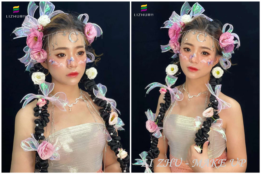 哈尼甜心風(fēng)造型，南寧創(chuàng)意彩妝學(xué)校作品