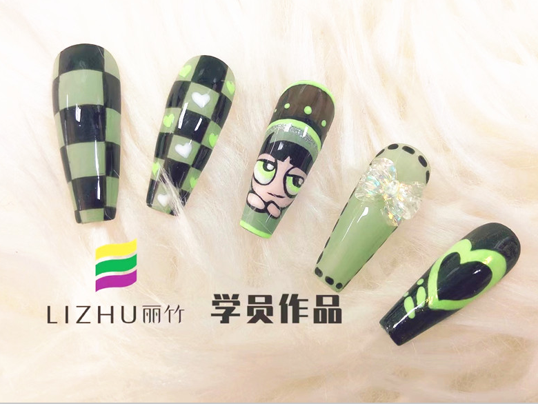 學美甲需要多長時間？看看麗竹美甲學校學員作品就知道了