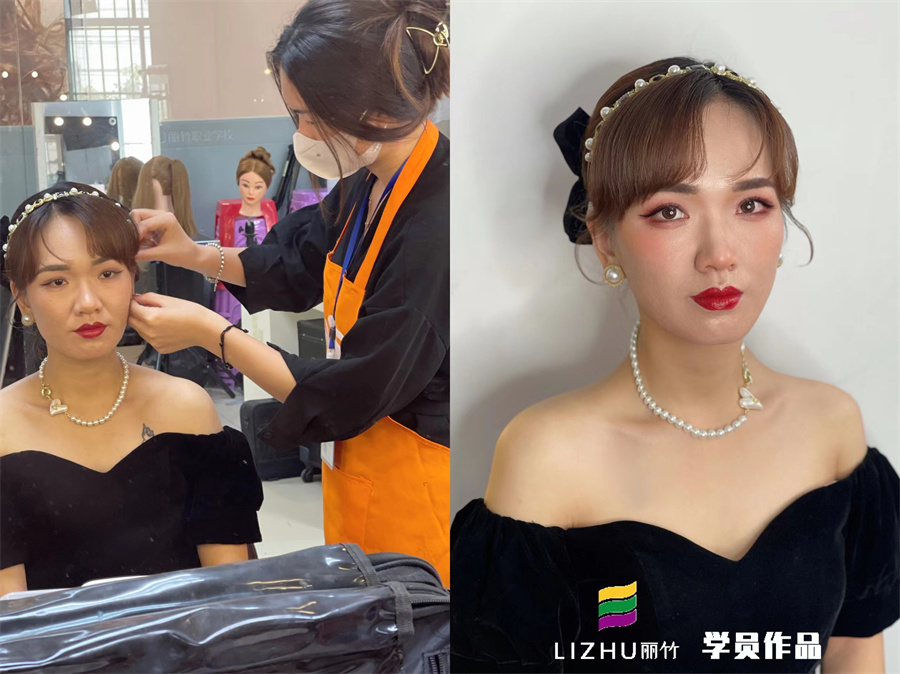 簡(jiǎn)約時(shí)尚新娘造型考核 | 廣西專業(yè)化妝學(xué)校作品