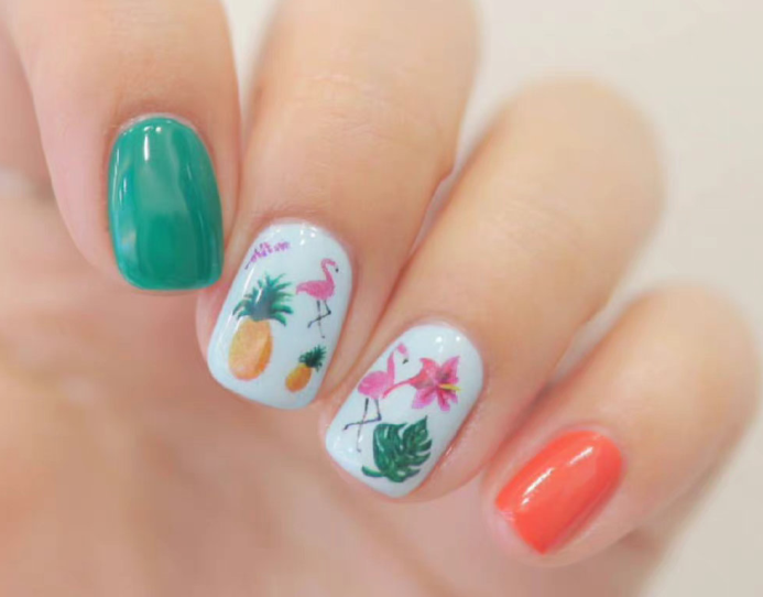 卡通彩繪美甲，南寧美甲教學(xué)網(wǎng)紅款分享