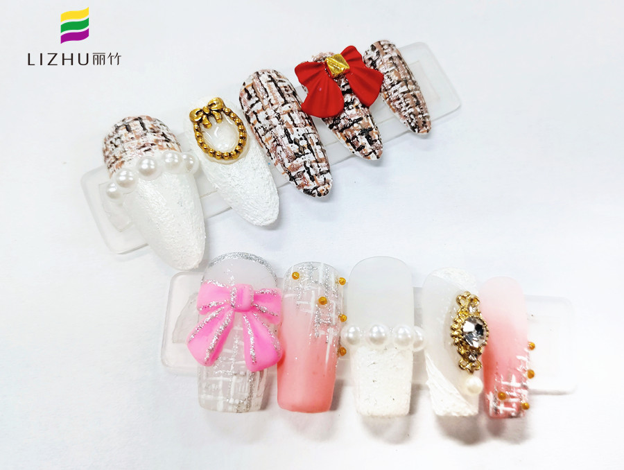 小香風(fēng)格紋美甲，南寧美甲教學(xué)分享