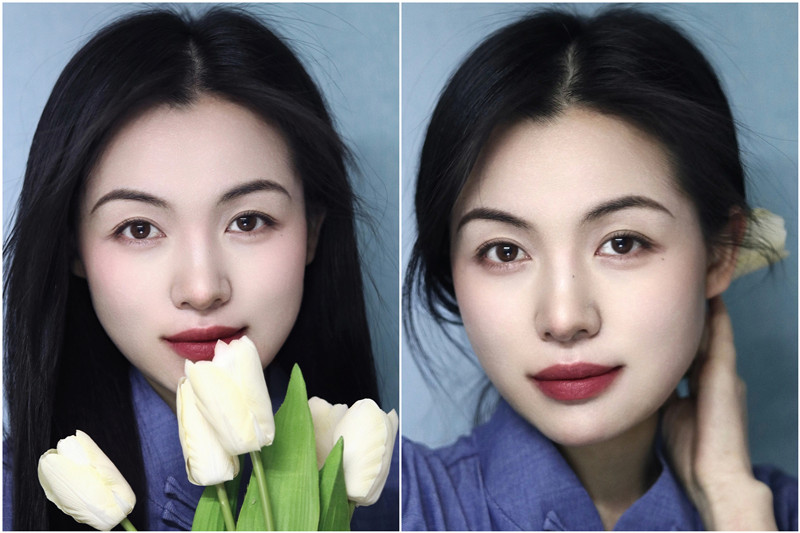 中式眉形教程，廣西化妝基礎(chǔ)班整理分享