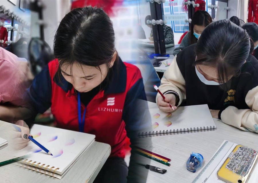 南寧化妝課堂實(shí)訓(xùn)：眼影紙上繪畫(huà)練習(xí)