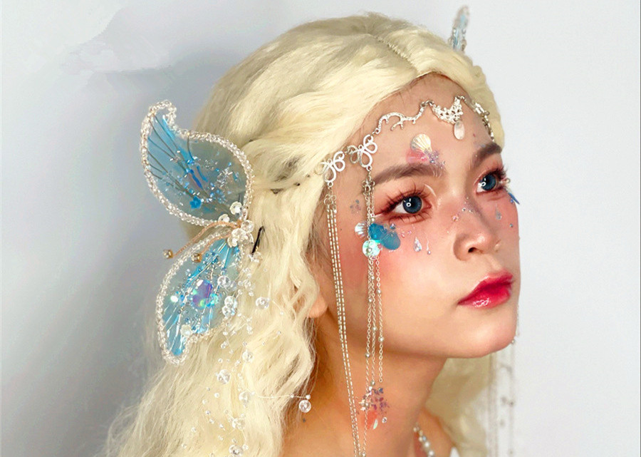 人魚公主造型，南寧化妝創(chuàng)意造型教學(xué)