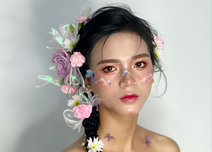 哈尼族造型，廣西影樓彩妝培訓(xùn)作品欣賞