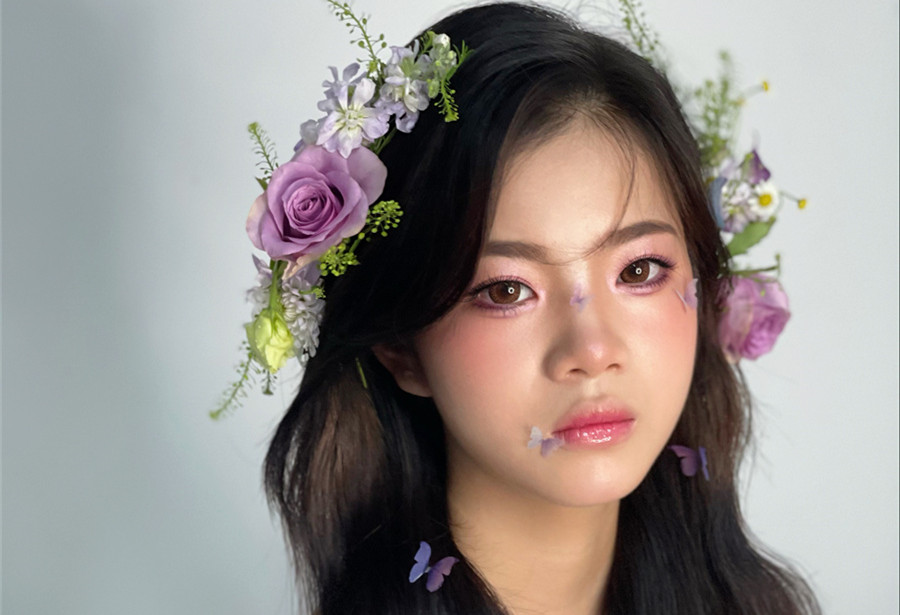 清新鮮花新娘，南寧新娘造型學(xué)校教你打造浪漫