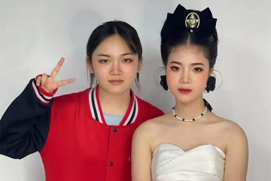 復古新娘，廣西南寧美妝學校學員作品