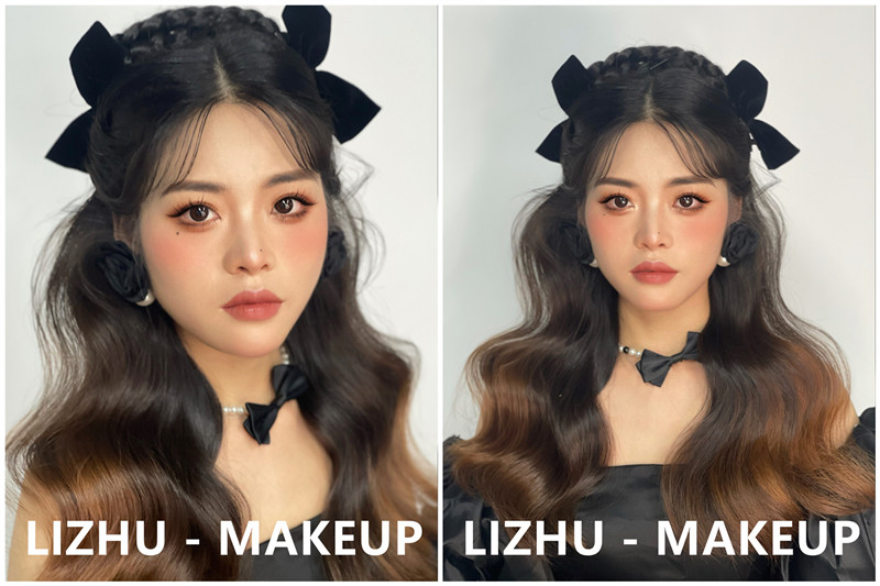 晚禮服造型，南寧培訓(xùn)化妝師作品