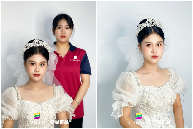 婚禮新娘造型，南寧新娘彩妝作品