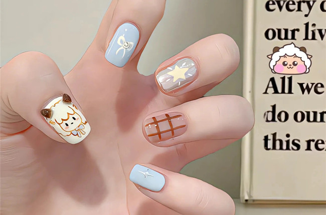 精致手繪美甲，美甲款式圖片2023