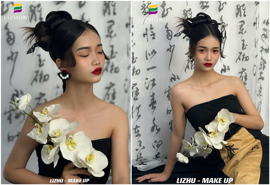 新中式國(guó)風(fēng)造型，南寧人物寫真化妝學(xué)校作品