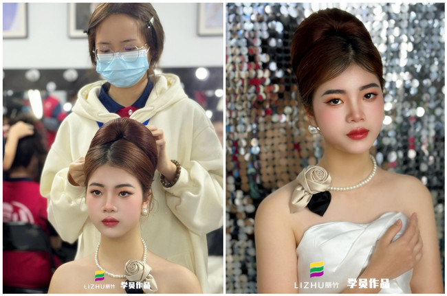 復(fù)古新娘造型，零基礎(chǔ)學(xué)彩妝造型作品 