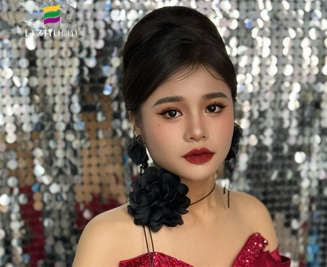 復古年會造型，南寧化妝美業(yè)學習作品