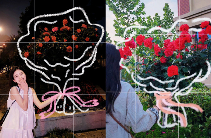 廣西鮮花藝術：超火的花樹拍照姿勢