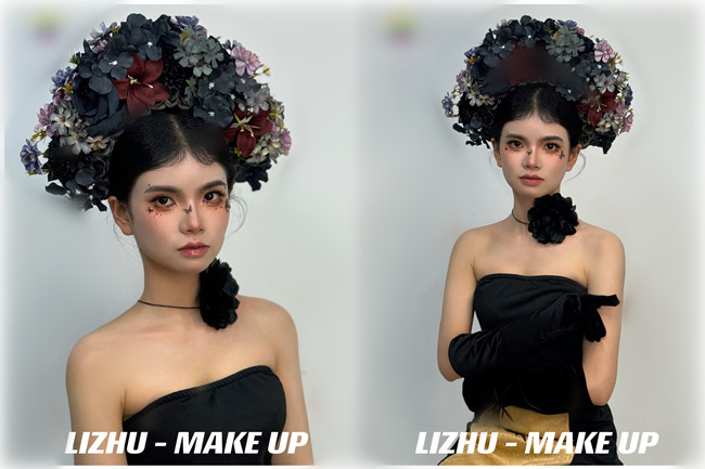 新中式簪花造型，用作品告訴你南寧化妝培訓哪家實力強