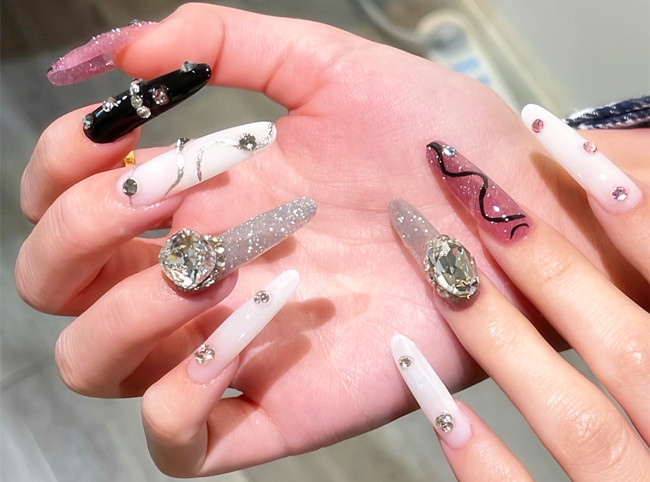 辣妹甜酷風(fēng)美甲，南寧美甲造型網(wǎng)紅款推薦