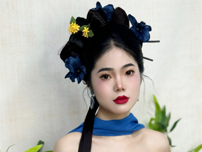 國(guó)風(fēng)新中式造型，廣西美妝寫真學(xué)習(xí)