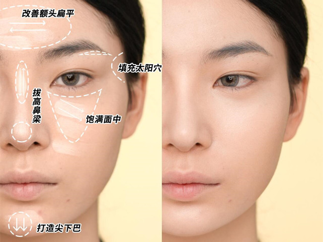 南寧美妝教學(xué)：光影化妝術(shù)教程，打造骨感臉