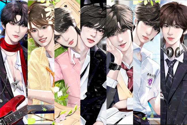 時(shí)代少年團(tuán)漫畫美甲，廣西美甲師網(wǎng)紅推薦