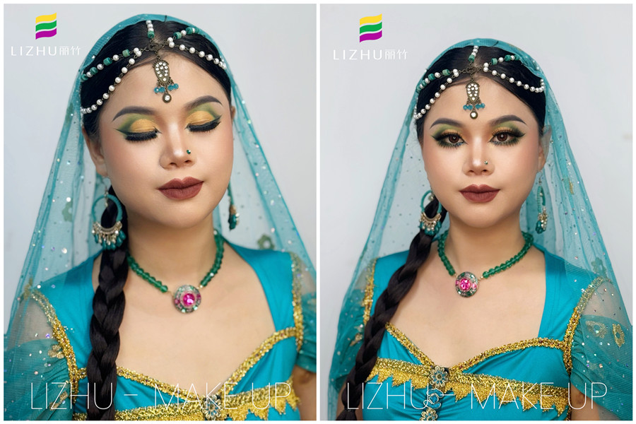 印度舞臺(tái)妝， 0基礎(chǔ)學(xué)彩妝造型