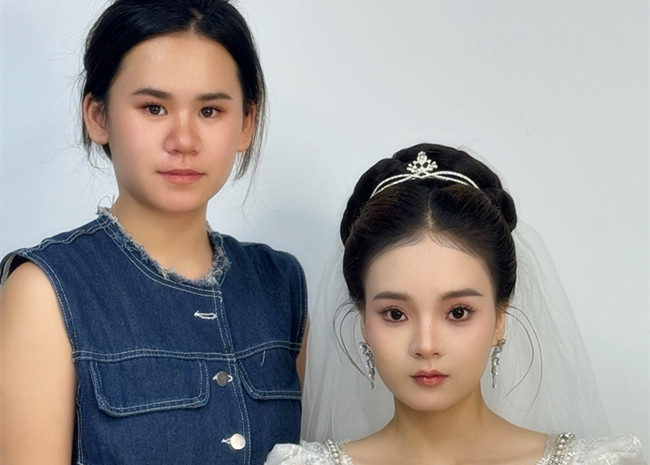 新娘造型，廣西影樓化妝培訓(xùn)學(xué)員作品