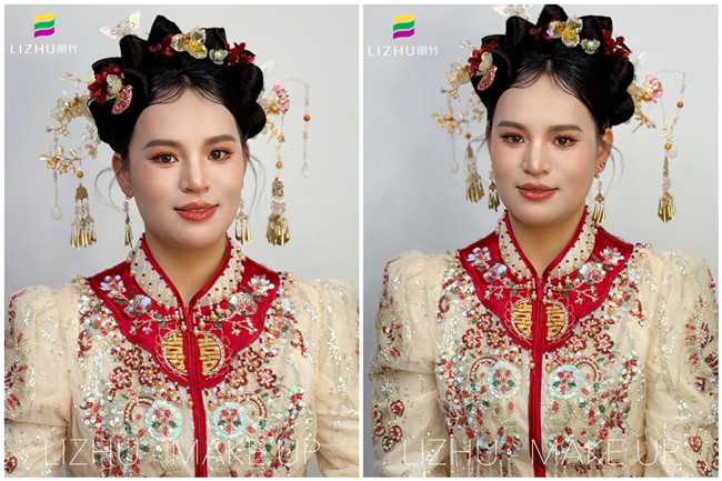 秀禾新娘，南寧影樓化妝寫真課堂作品